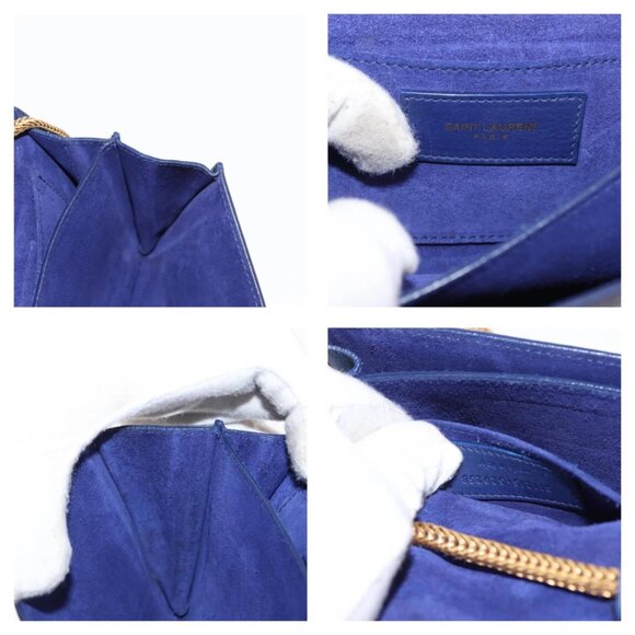 Authentic SAINT LAURENT Y Line Chain Satchel Bag bst598-121825 - Picture 15 of 16